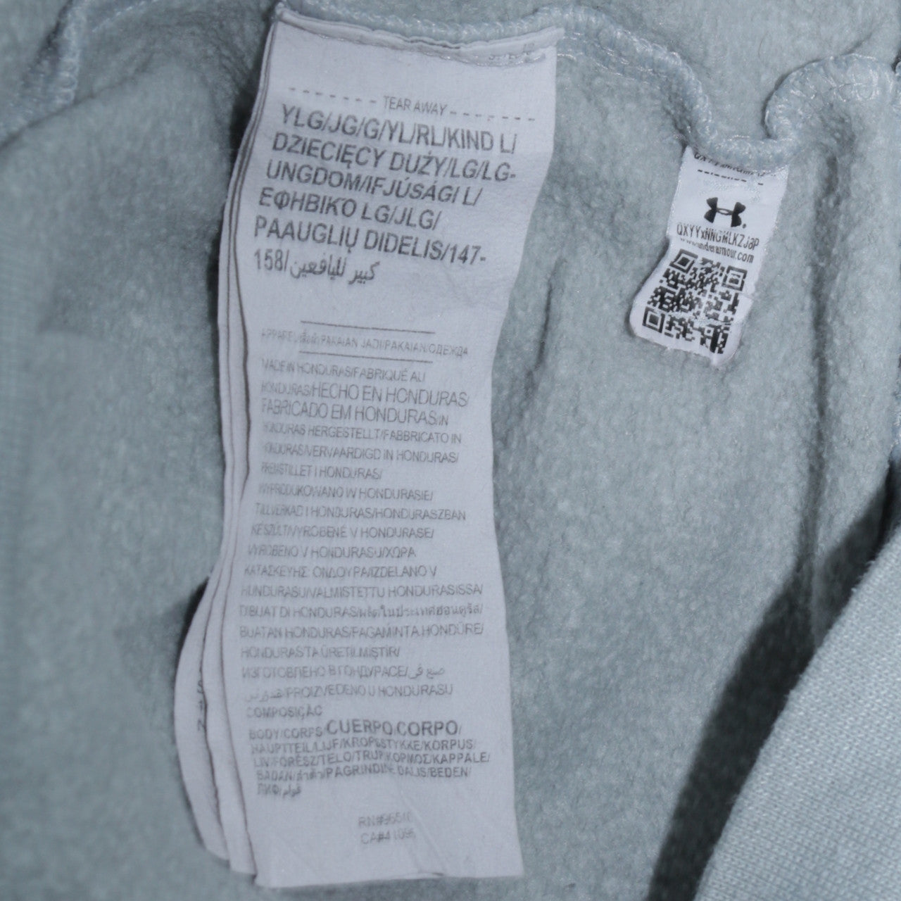 Teens UK Size L Under armour Grey Pullover Hoodie