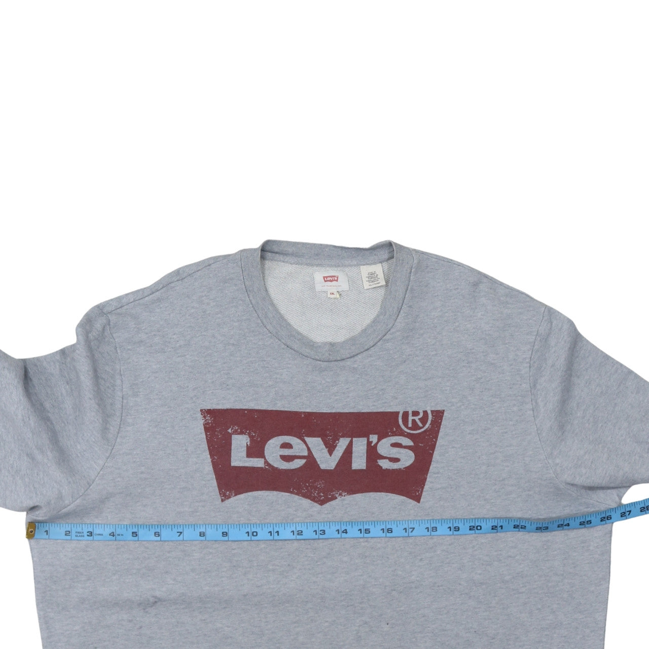 Mens UK Size 2XL Levi's Grey Pullover Sweatshirt