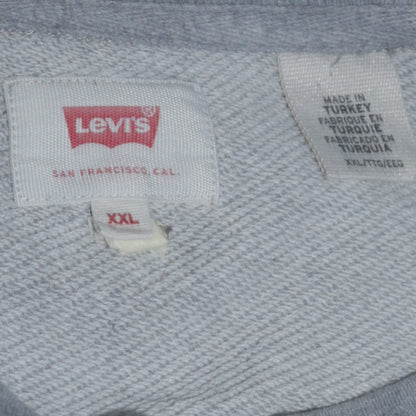 Mens UK Size 2XL Levi's Grey Pullover Sweatshirt