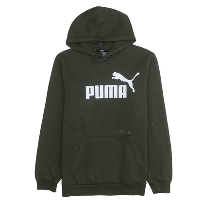 Mens UK Size M PUMA Green Pullover Hoodie