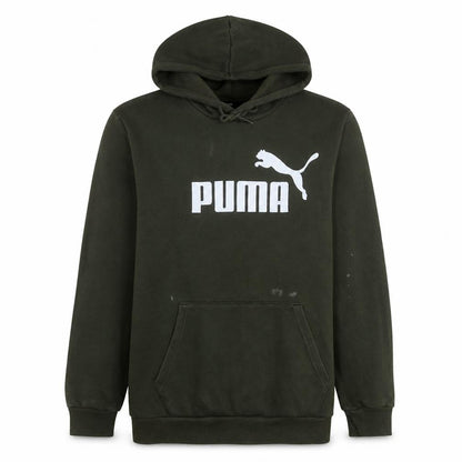 Mens UK Size M PUMA Green Pullover Hoodie