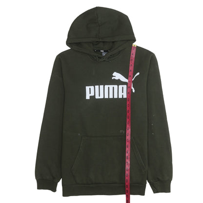 Mens UK Size M PUMA Green Pullover Hoodie