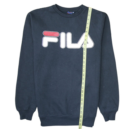 Mens UK Size M FILA Black Pullover Sweatshirt