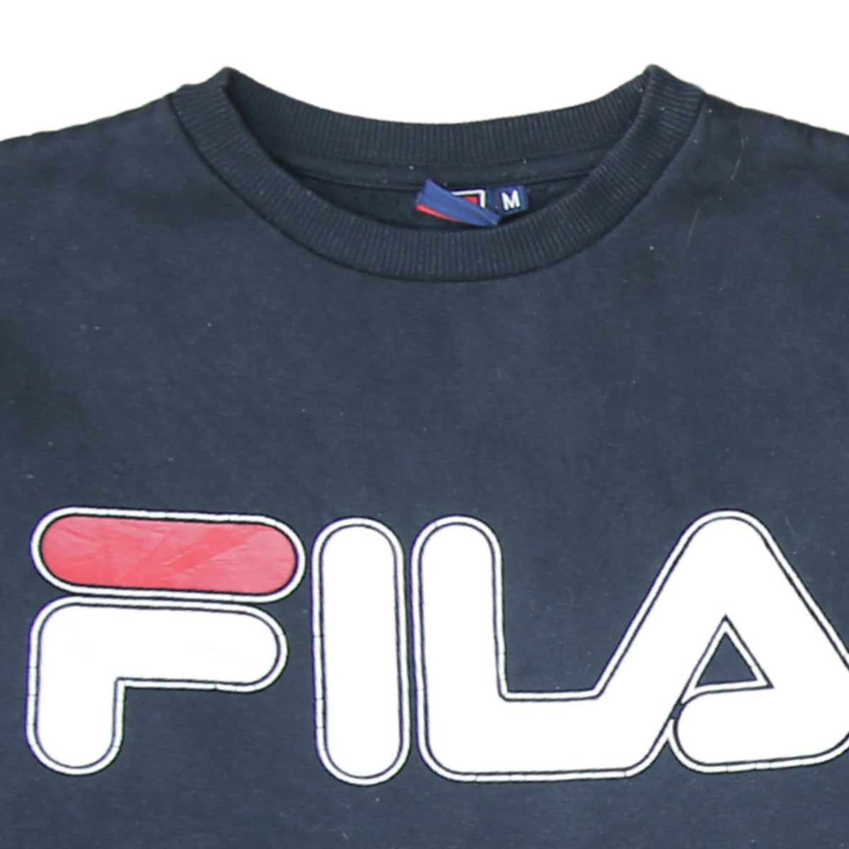Mens UK Size M FILA Black Pullover Sweatshirt