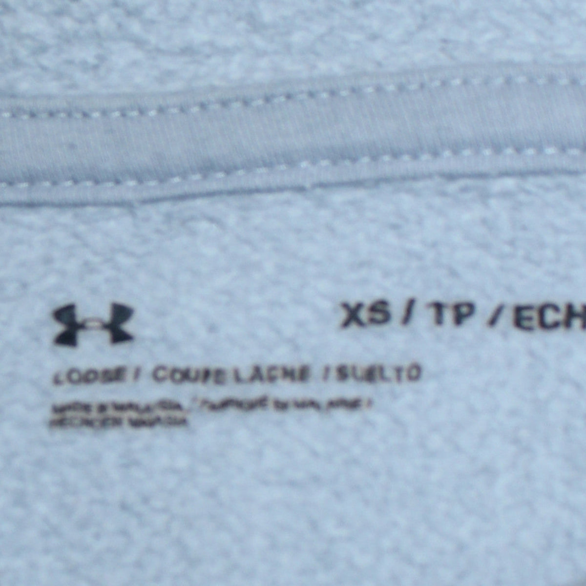 Mens UK Size XS Under armour Blue Pullover Hoodie
