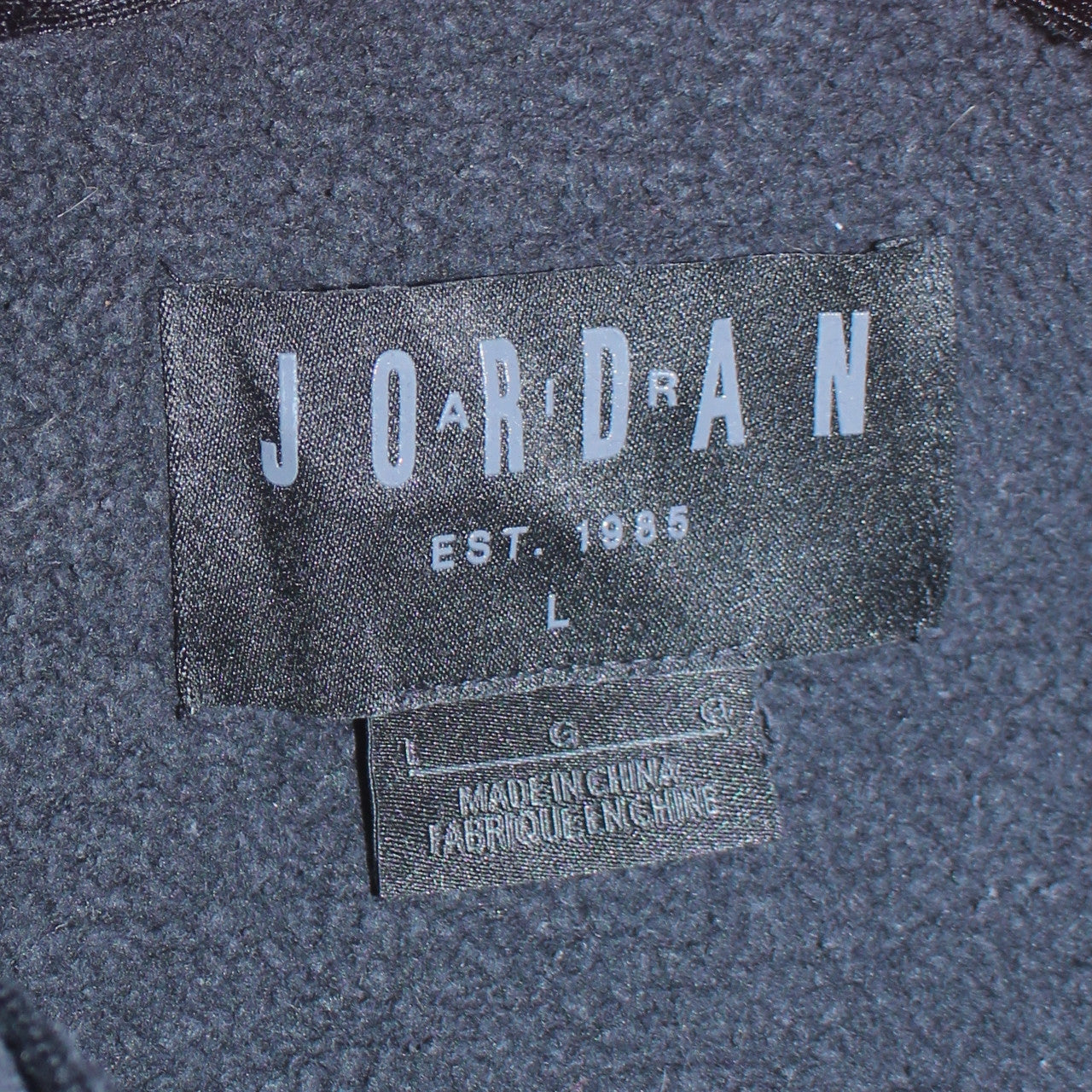 Mens UK Size L Jordan Blue Pullover Hoodie