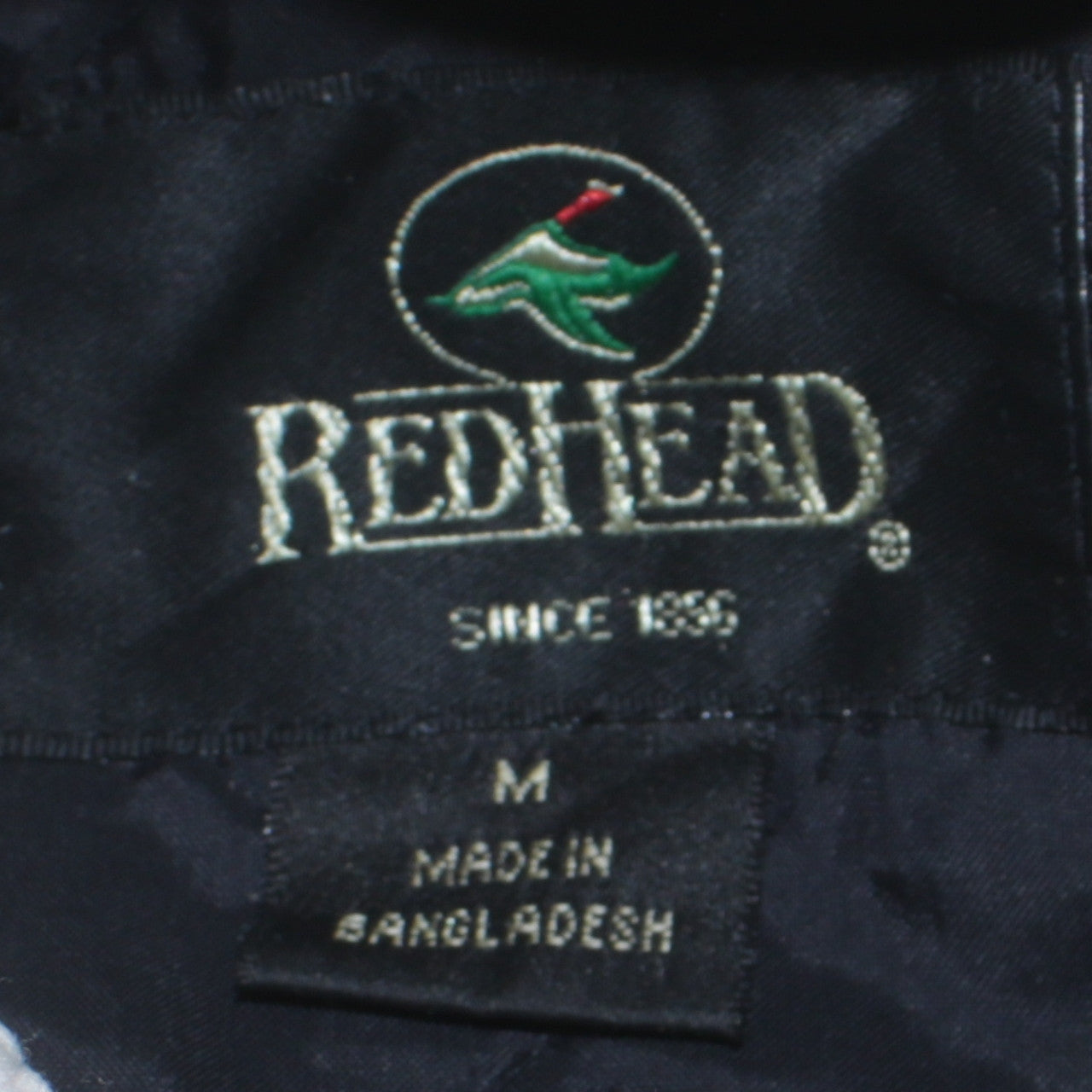 Mens UK Size M RedHead Black Varsity Jacket