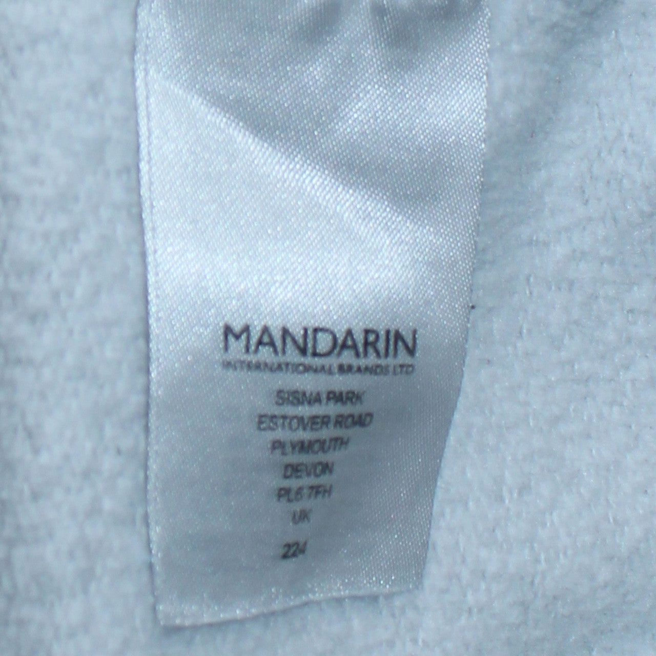 Unisex Adults UK Size 2XL Mandarin Grey Pullover Sweatshirt