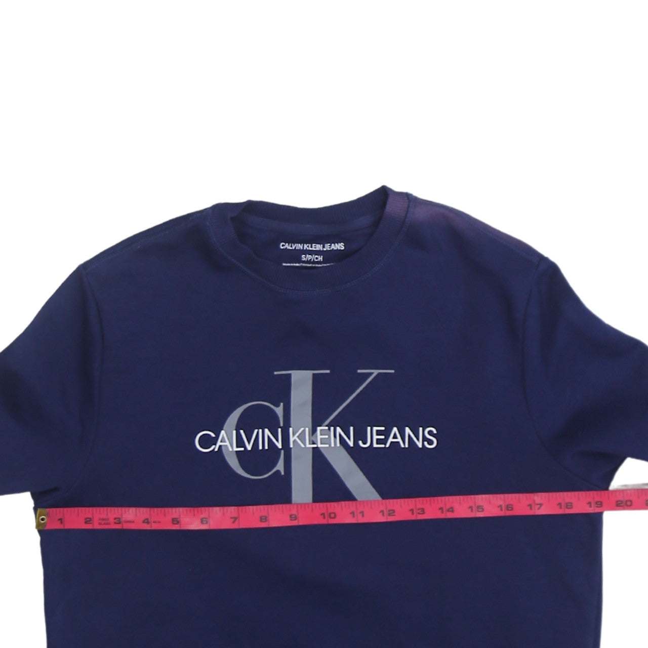Mens UK Size S Calvin Klein Blue Pullover Sweatshirt