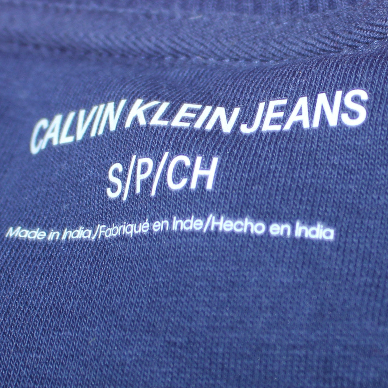 Mens UK Size S Calvin Klein Blue Pullover Sweatshirt