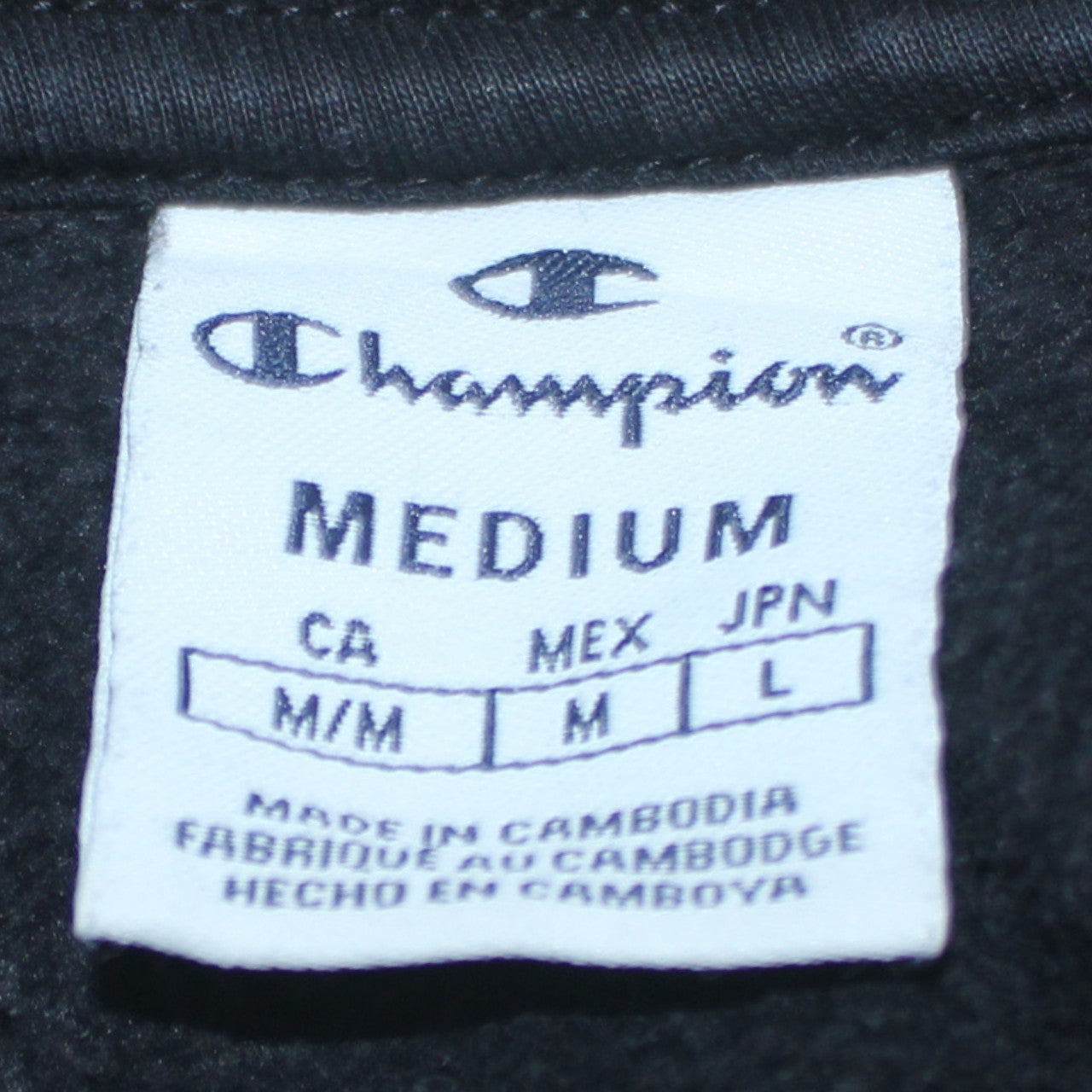 Womens UK Size M Champion Black Pullover Hoodie