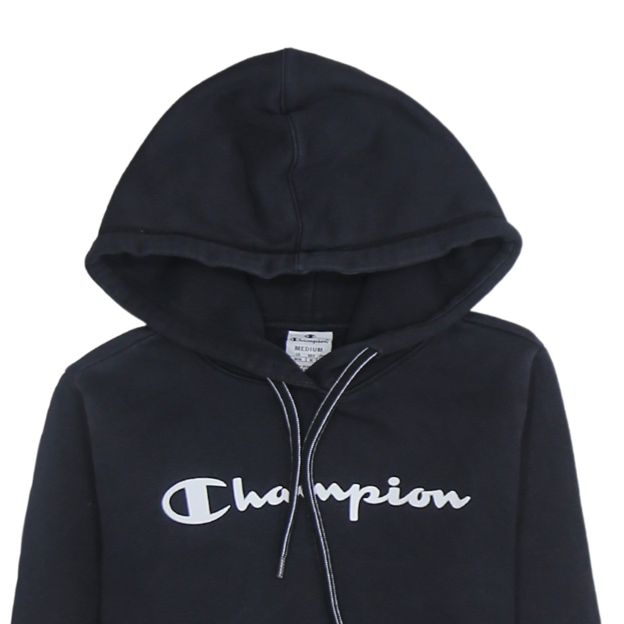 Womens UK Size M Champion Black Pullover Hoodie