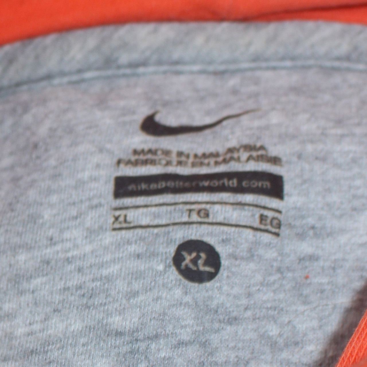 Boys UK Size XL Nike Orange Pullover Hoodie