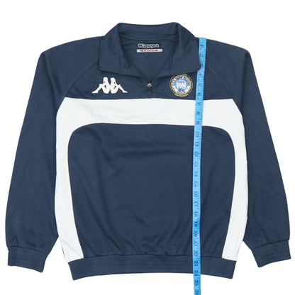Mens UK Size M Kappa Blue 1/4 Zip Sweatshirt