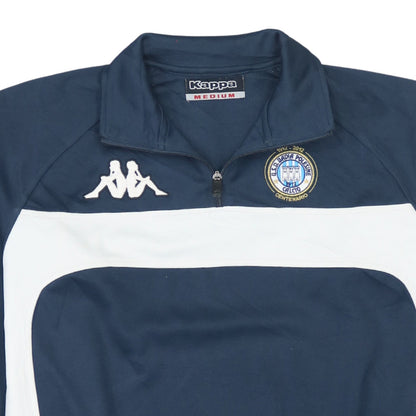 Mens UK Size M Kappa Blue 1/4 Zip Sweatshirt