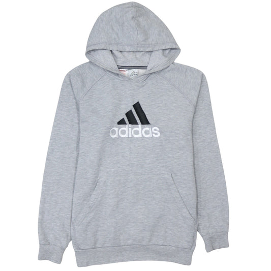 Boys UK Size 10 Years adidas Grey Pullover Hoodie