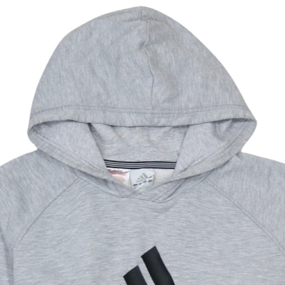 Boys UK Size 10 Years adidas Grey Pullover Hoodie