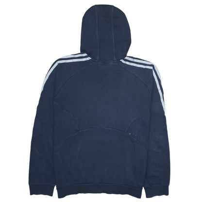 Mens UK Size S adidas Blue Pullover Hoodie