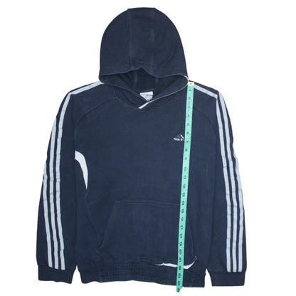 Mens UK Size S adidas Blue Pullover Hoodie