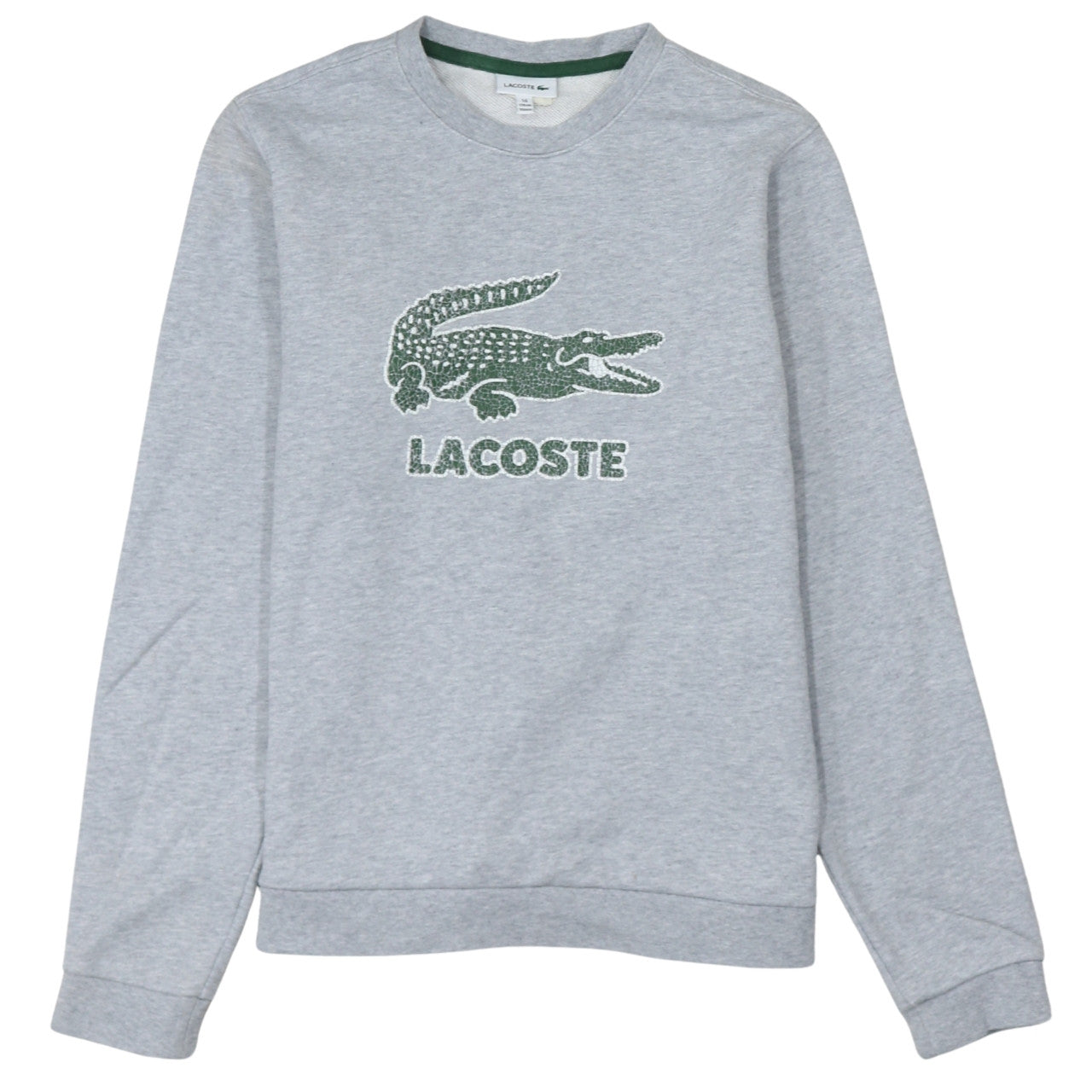 Boys UK Size 16 Years Lacoste Grey Pullover Sweatshirt