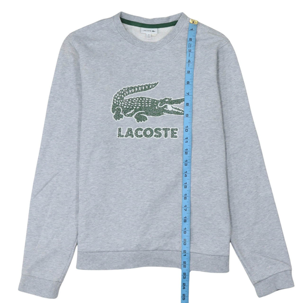 Boys UK Size 16 Years Lacoste Grey Pullover Sweatshirt