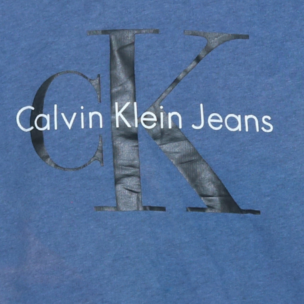 Mens UK Size S Calvin Klein Jeans Blue Pullover Hoodie