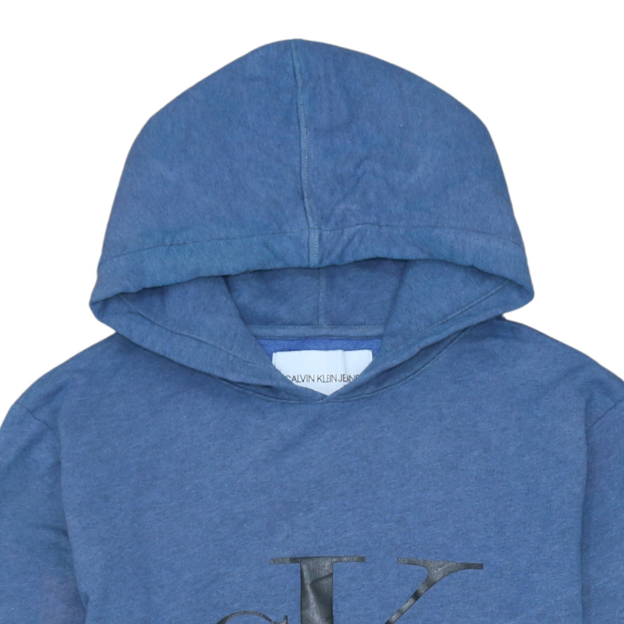 Mens UK Size S Calvin Klein Jeans Blue Pullover Hoodie