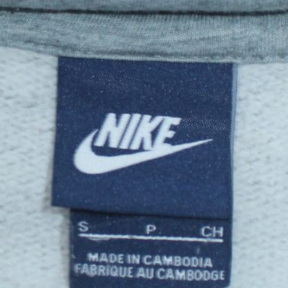 Nike Men's Grey Pullover Hoodie Small Geometric Logo Fleece