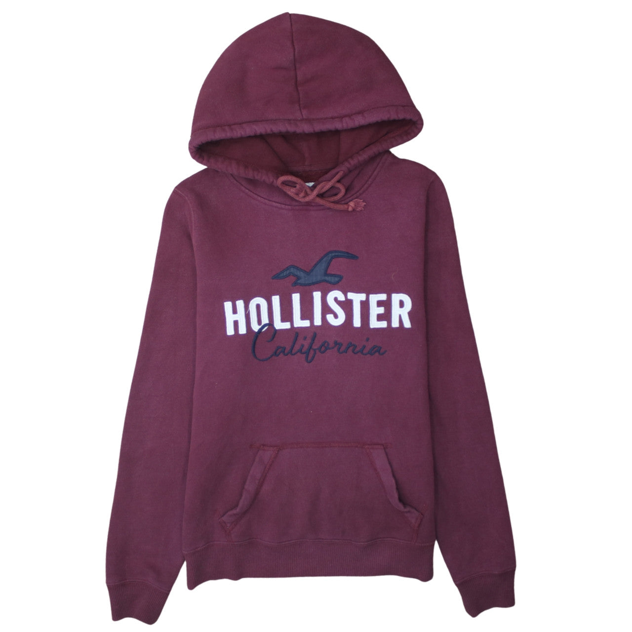 Mens UK Size S Hollister Red Pullover Hoodie