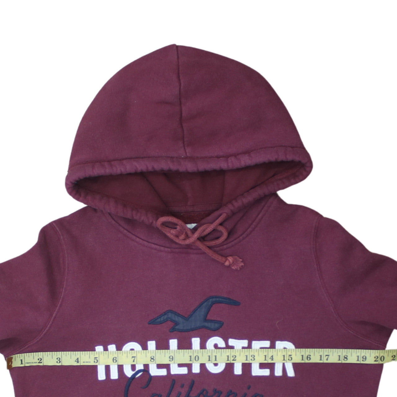 Mens UK Size S Hollister Red Pullover Hoodie