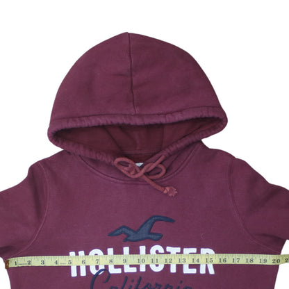 Mens UK Size S Hollister Red Pullover Hoodie