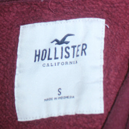 Mens UK Size S Hollister Red Pullover Hoodie