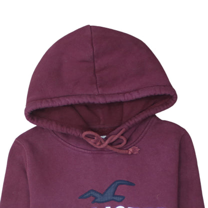 Mens UK Size S Hollister Red Pullover Hoodie