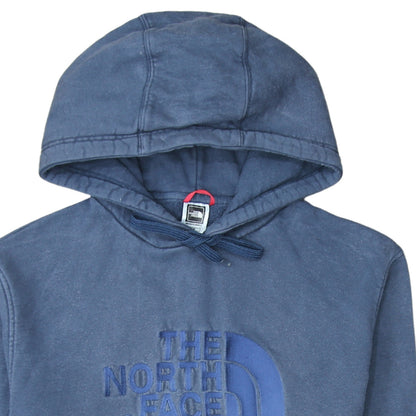 Mens UK Size M The North Face Blue Pullover Hoodie