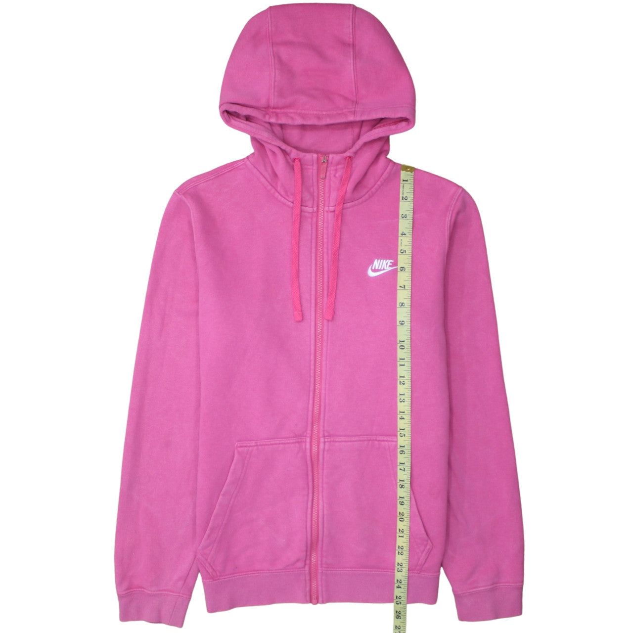 Womens UK Size S Nike Pink Full Zip Hoodie