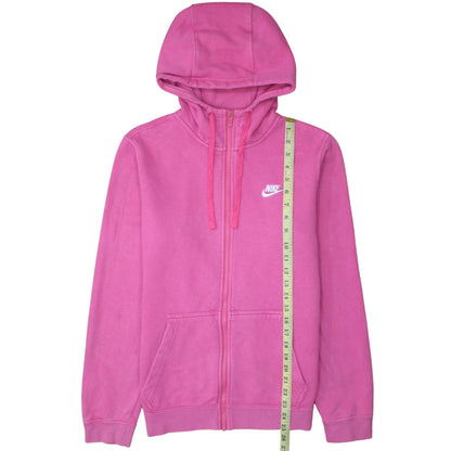 Womens UK Size S Nike Pink Full Zip Hoodie