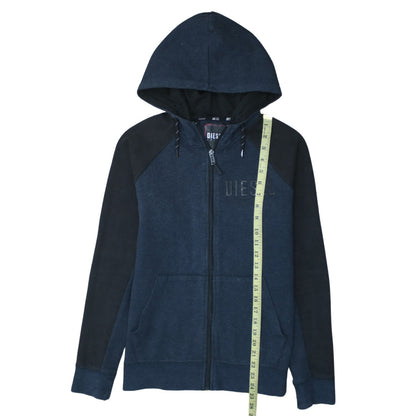 Mens UK Size S Diesel Blue Full Zip Hoodie