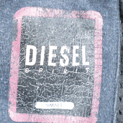 Mens UK Size S Diesel Blue Full Zip Hoodie