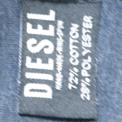 Mens UK Size S Diesel Blue Full Zip Hoodie