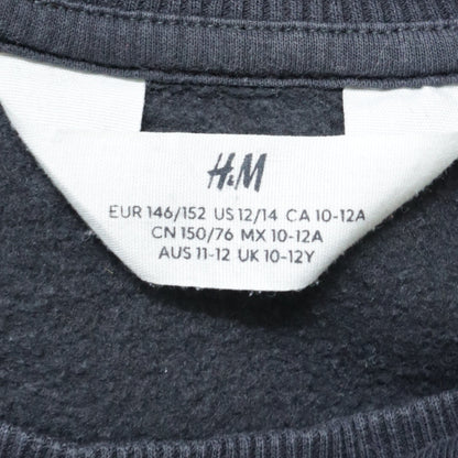 Girls UK Size 10-12 Years H&M Black Pullover Sweatshirt