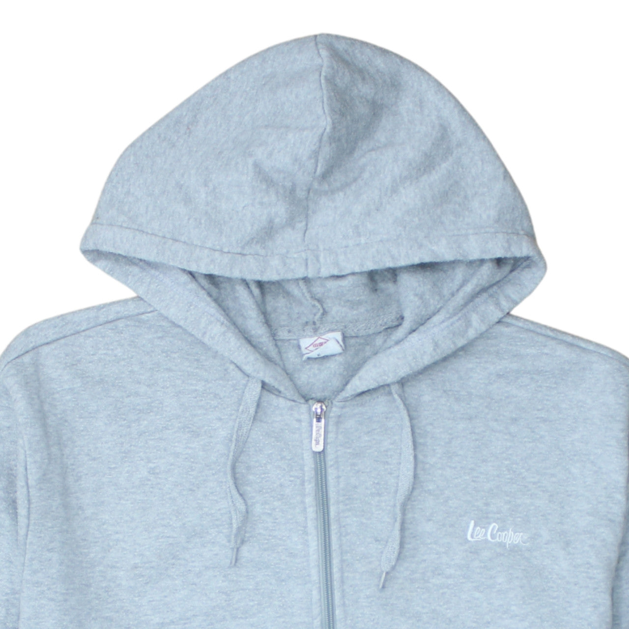 Mens UK Size 2XL Lee Cooper Grey Full Zip Hoodie