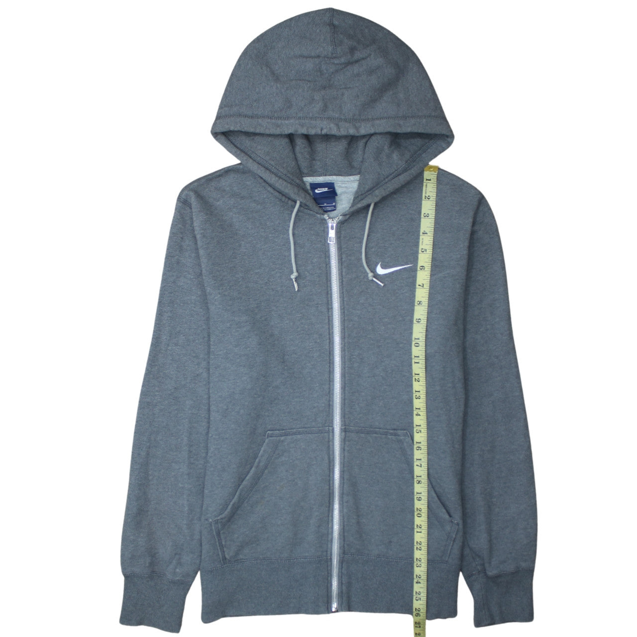 Mens UK Size M Nike Grey Full Zip Hoodie