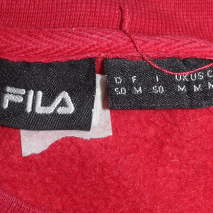 Mens UK Size M FILA Red Pullover Sweatshirt
