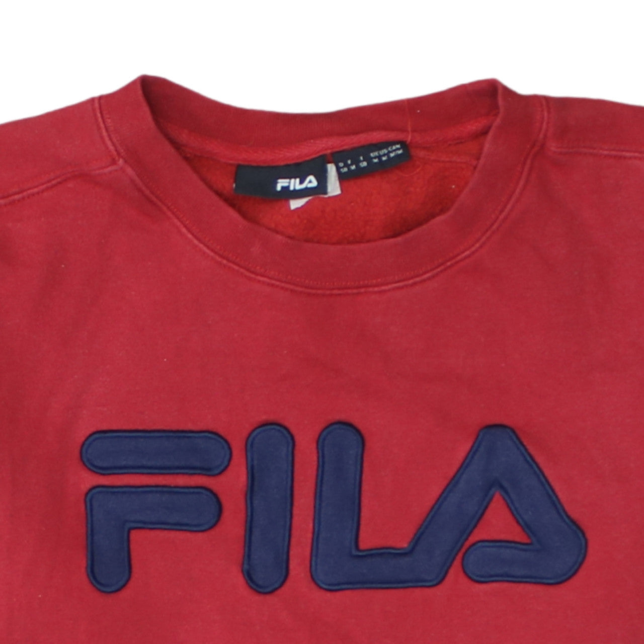 Mens UK Size M FILA Red Pullover Sweatshirt