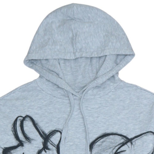 Disney Women Grey Hooded Minnie Mouse T-Shirt Dress S