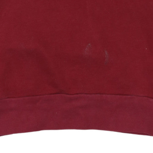 Mens UK Size S Umbro Red 1/4 Zip Sweatshirt