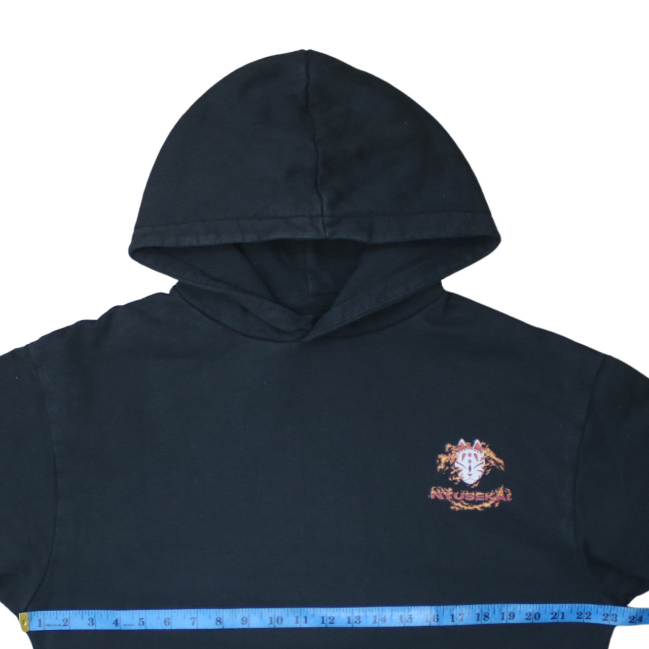 Mens UK Size S Nyusekai Black Pullover Hoodie