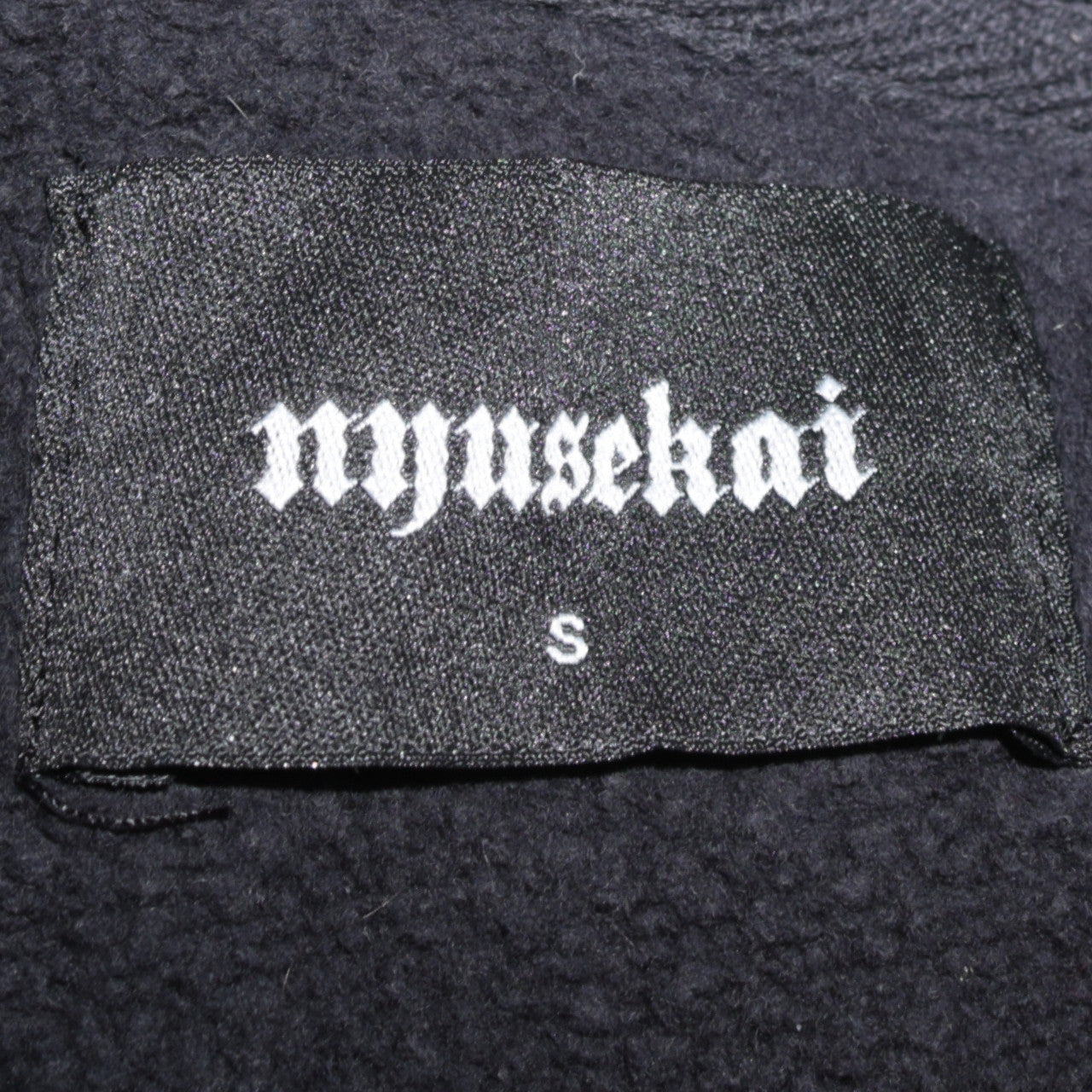 Mens UK Size S Nyusekai Black Pullover Hoodie