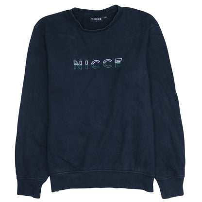 Mens UK Size L NICCE Blue Pullover Sweatshirt