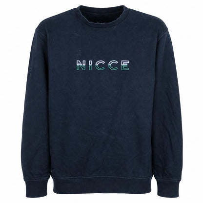 Mens UK Size L NICCE Blue Pullover Sweatshirt